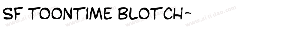SF Toontime Blotch字体转换